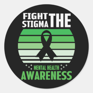 Sticker Rond Lutter contre la stigmatisation Mois de sensibilis