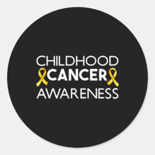 Sticker Rond Lutter contre le cancer chez les enfants Sensibili