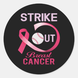 Sticker Rond Lutter contre le cancer du sein Sensibilisation au