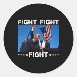 Sticker Rond Lutter contre Trump 2024 Vote Trump