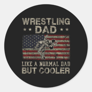 Sticker Rond Lutter Papa Comme Un Père Normal Mais Père Glacièr