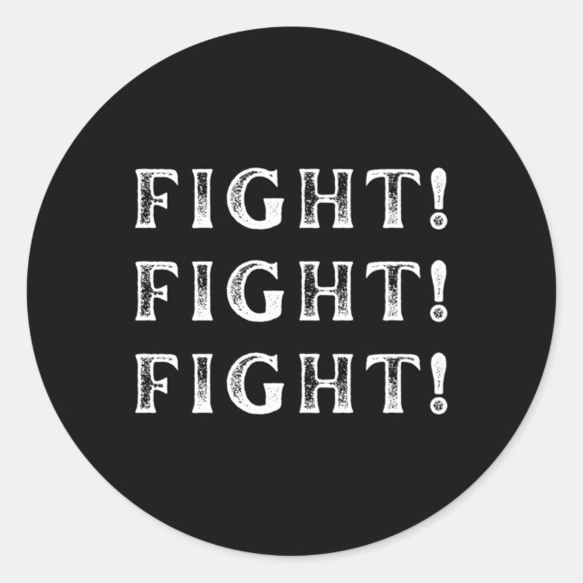 Sticker Rond Lutter Toujours Pour La Démocratie Américaine (Devant)