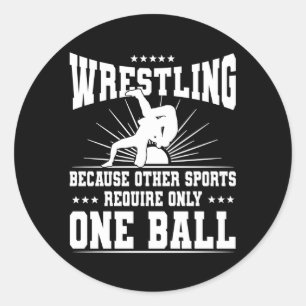Sticker Rond Lutteur de combat de tir de la mire