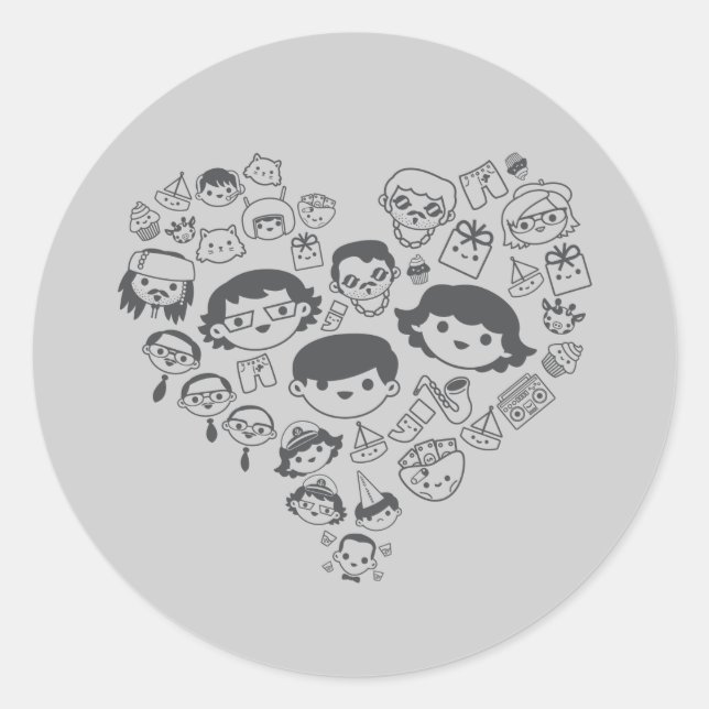 Sticker Rond Luv (Devant)