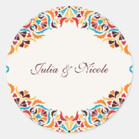 Luxe Fantaisiste Mariage Bordure Fleurie Style Ivo
