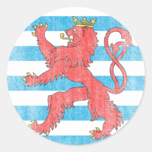 STICKER ROND LUXEMBOURG