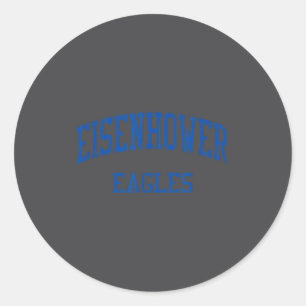 Sticker Rond Lycée Eisenhower Hs Shelby Township Mi Vinta