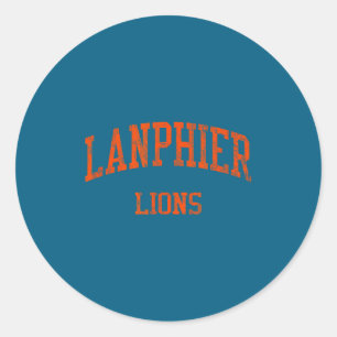 Sticker Rond Lycée Lanphier Hs Springfield