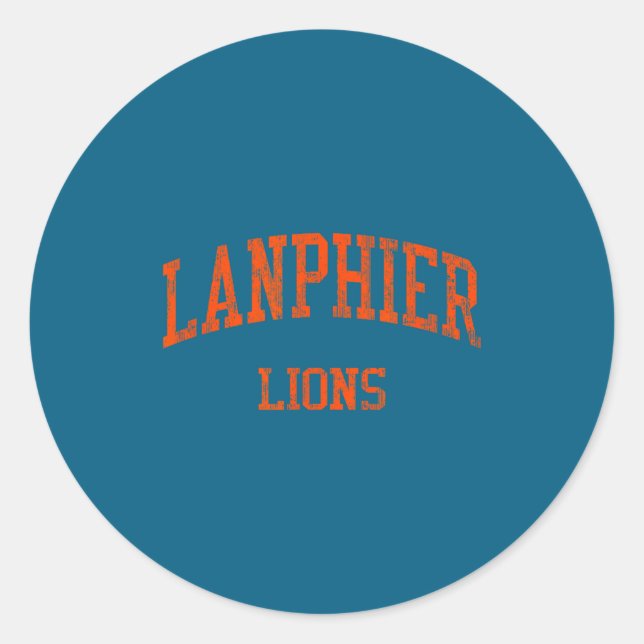 Sticker Rond Lycée Lanphier Hs Springfield (Devant)