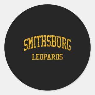 Sticker Rond Lycée Smithsburg Hs Smithsburg Md Vintage Sr