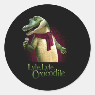 Sticker Rond Lyle Lyle Crocodile Film Chanter Lyle