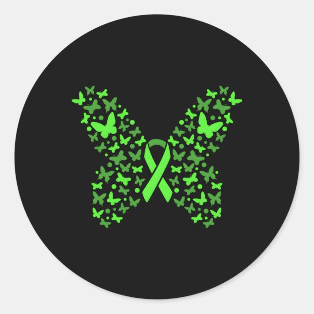 Sticker Rond Lymphome non Hodgkin Sensibilisation Beat Cancer C (Devant)