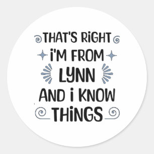Sticker Rond Lynn, Massachusetts
