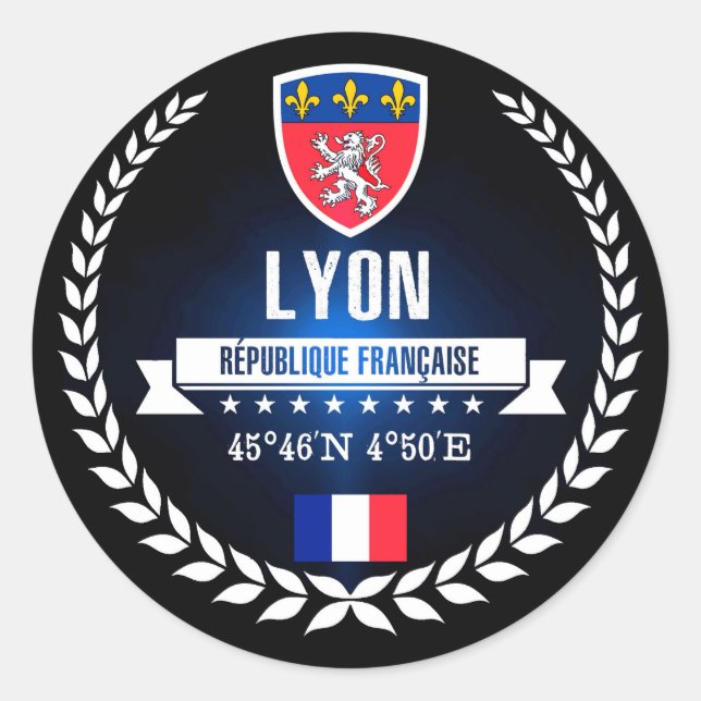 Sticker Rond Lyon (Devant)