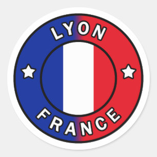 Sticker Rond Lyon France