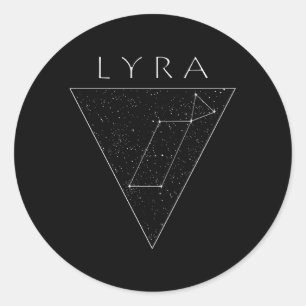 Sticker Rond Lyra Star Constellation Lyran Starseed