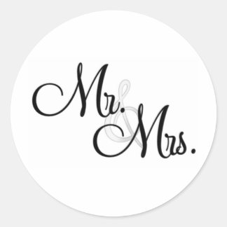 Sticker Rond M. & Articles uniques Mme