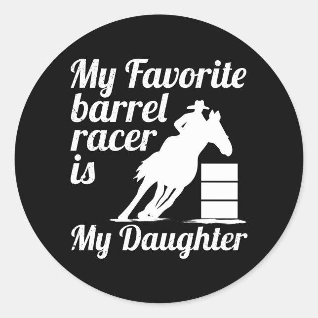 Sticker Rond Ma fille est ma fille. (Devant)