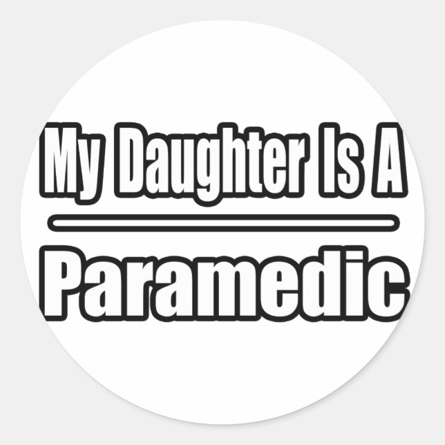 Sticker Rond Ma fille est un paramètre (Devant)