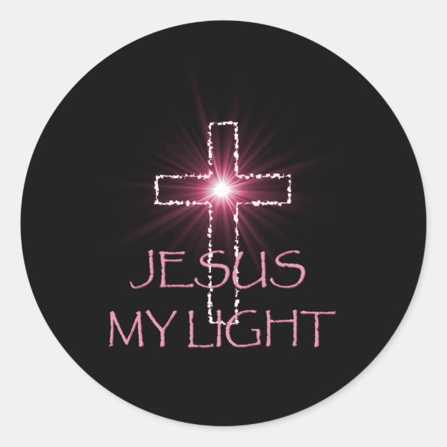 Sticker Rond Ma lumière (Devant)
