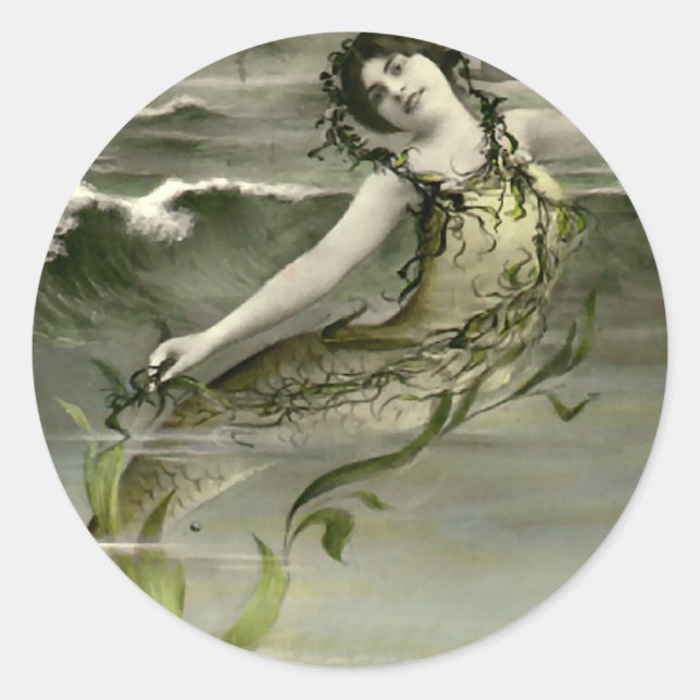 Sticker Rond Ma petite mère (Devant)