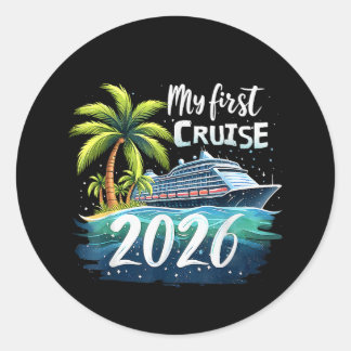 Sticker Rond Ma première croisière 2026