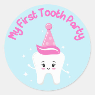 Sticker Rond Ma première fête des dents - bébé arménien - Agra 