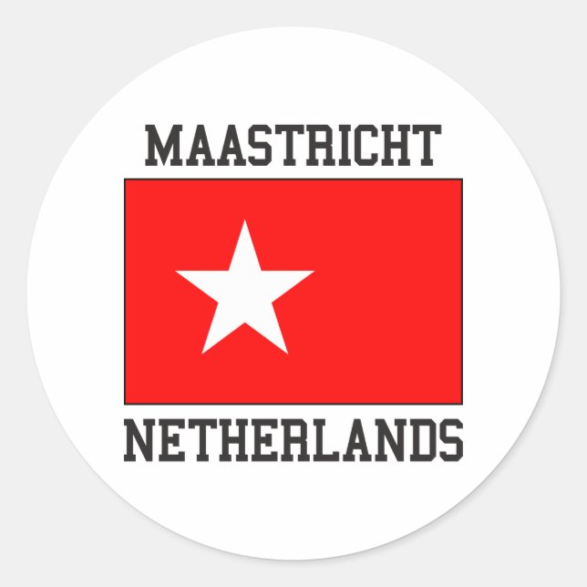 Sticker Rond Maastricht Pays-Bas (Devant)