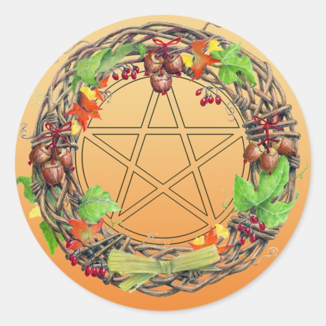Sticker Rond Mabon Wreath (Devant)