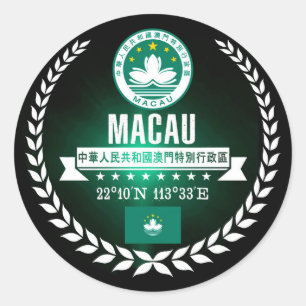 Sticker Rond Macao
