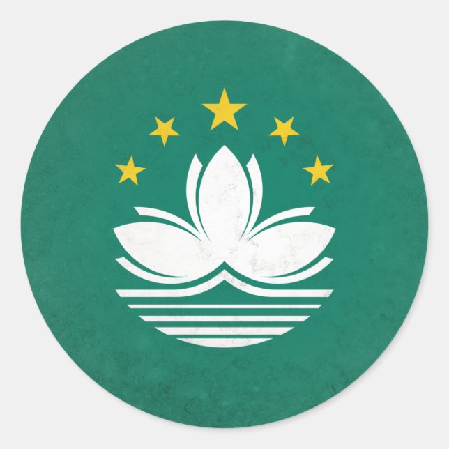 Sticker Rond Macao (Devant)