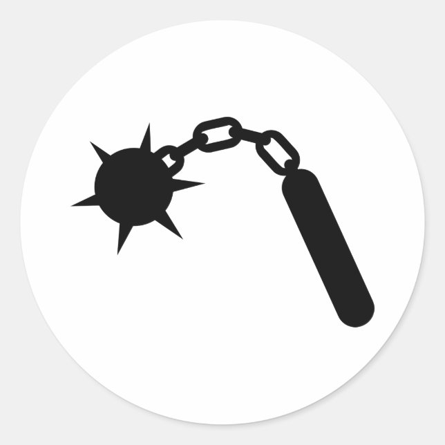 Sticker Rond Mace (Devant)