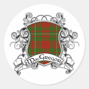 Sticker Rond MacGregor Tartan Shield