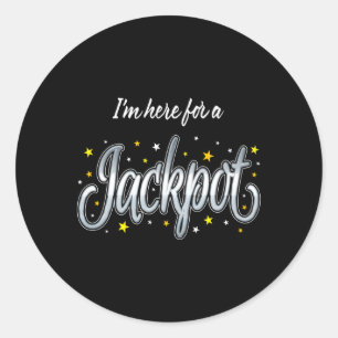 Sticker Rond Machine à sous Jackpot Casino Jeu