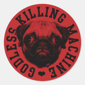 Sticker Rond machine à tuer