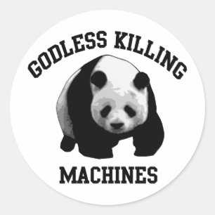 Sticker Rond Machines à tuer sans dieu