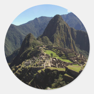 Sticker Rond Machu-Picchu