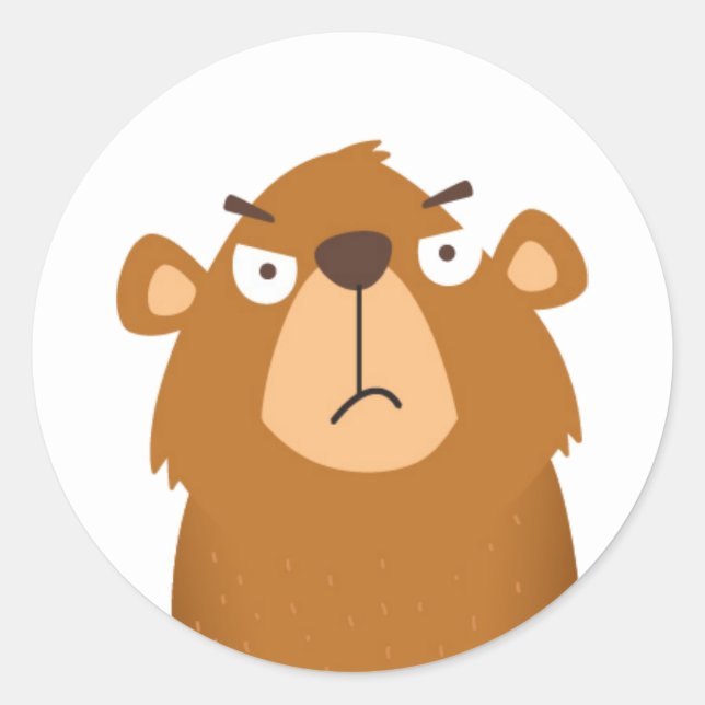 Sticker Rond Mad Groundhog (Devant)
