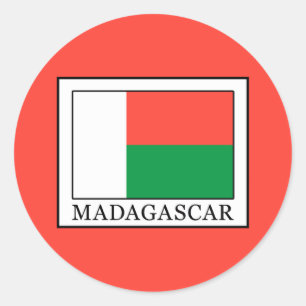 Sticker Rond Madagascar