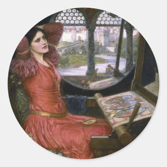 Sticker Rond Madame du château d'eau de Shalott (Devant)