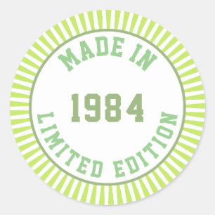 Sticker Rond Made en 1984