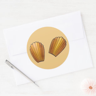 Sticker Rond Madeleine Chef pâtissier Pâtisserie Gâteaux