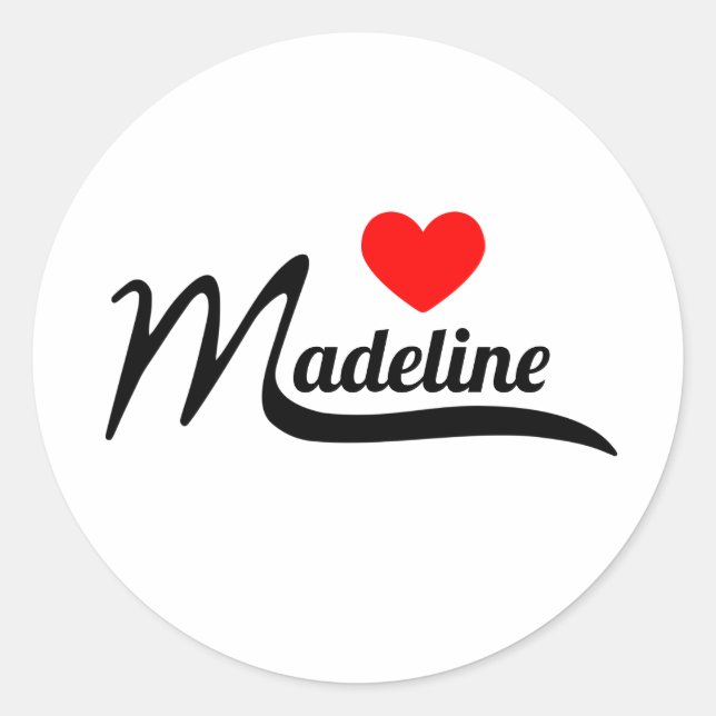 Sticker Rond Madeline (Devant)
