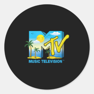 Sticker Rond Mademark X Mtv - Logo Officiel De Mtv Avec Sunny