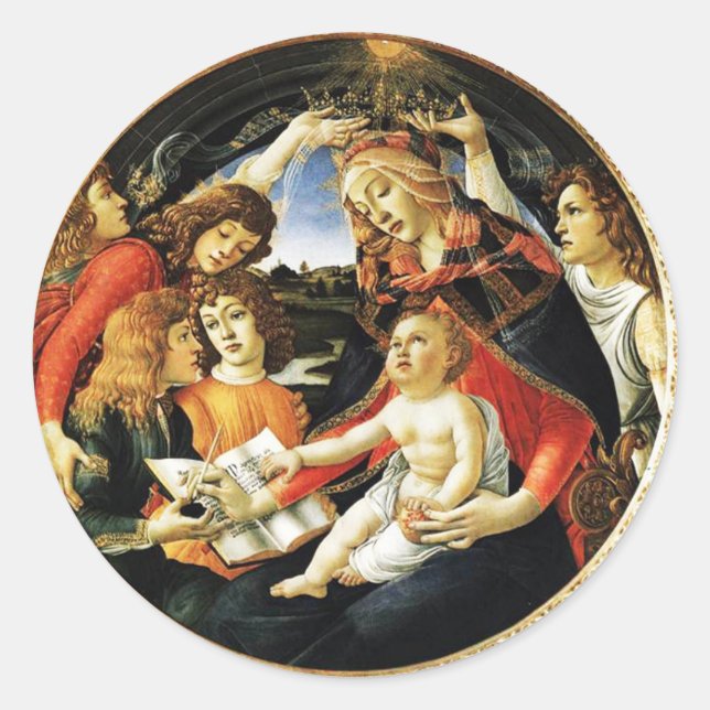 Sticker Rond Madonna du Magnificat (Devant)