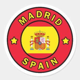 Sticker Rond Madrid Espagne