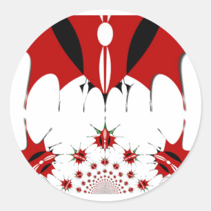 Sticker Rond Magical Kenya : Symétrie du patrimoine Modernité �