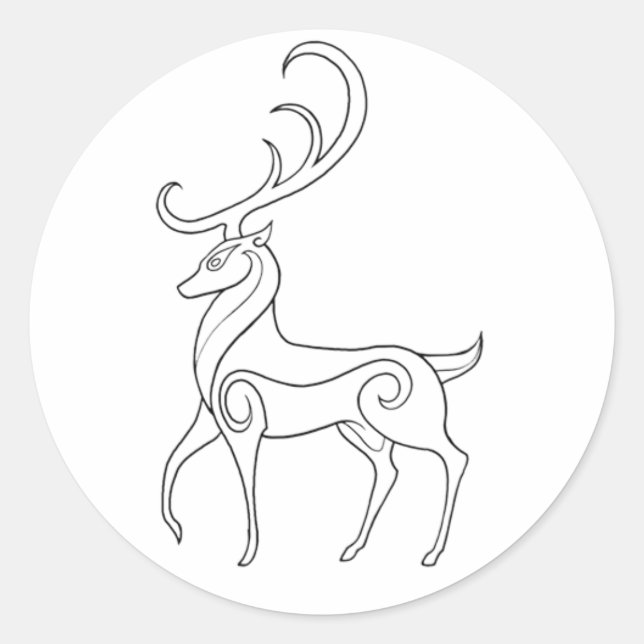 Sticker Rond Magick - Stag (Devant)