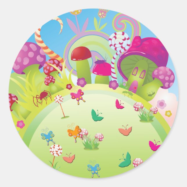 Sticker Rond Magie Candyland (Devant)