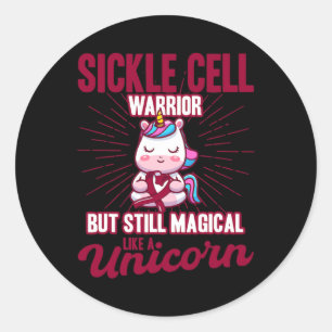 Sticker Rond Magique Comme Une Unicorne Sensibilisation À La Ce